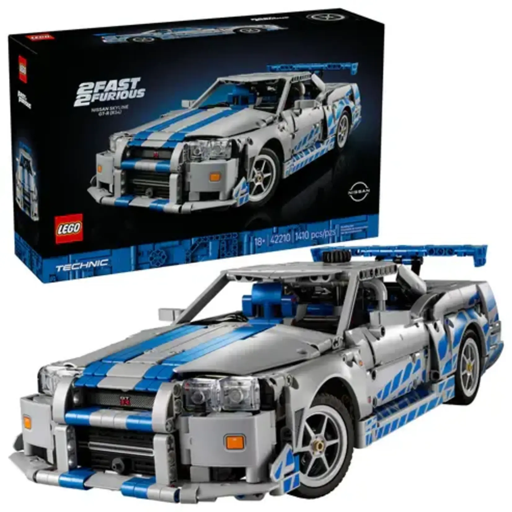 LEGO 42210 LEGO® Technic™ 2 Fast 2 Furious Nissan Skyline GT-R (R34) Car