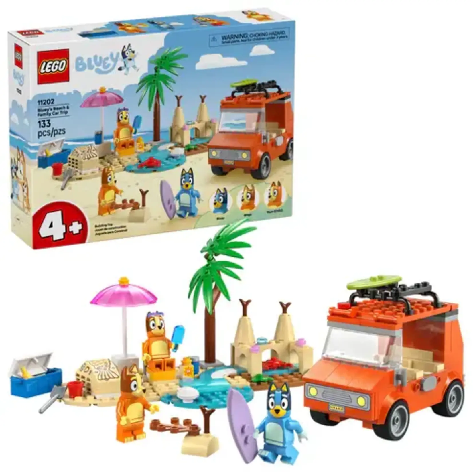 LEGO 11202 LEGO® Bluey Bluey’s Beach & Family Car Trip