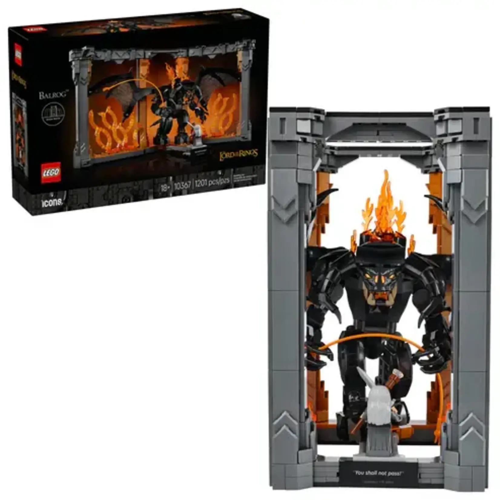 LEGO 10367 LEGO® Icons The Lord of the Rings Balrog™ Book Nook
