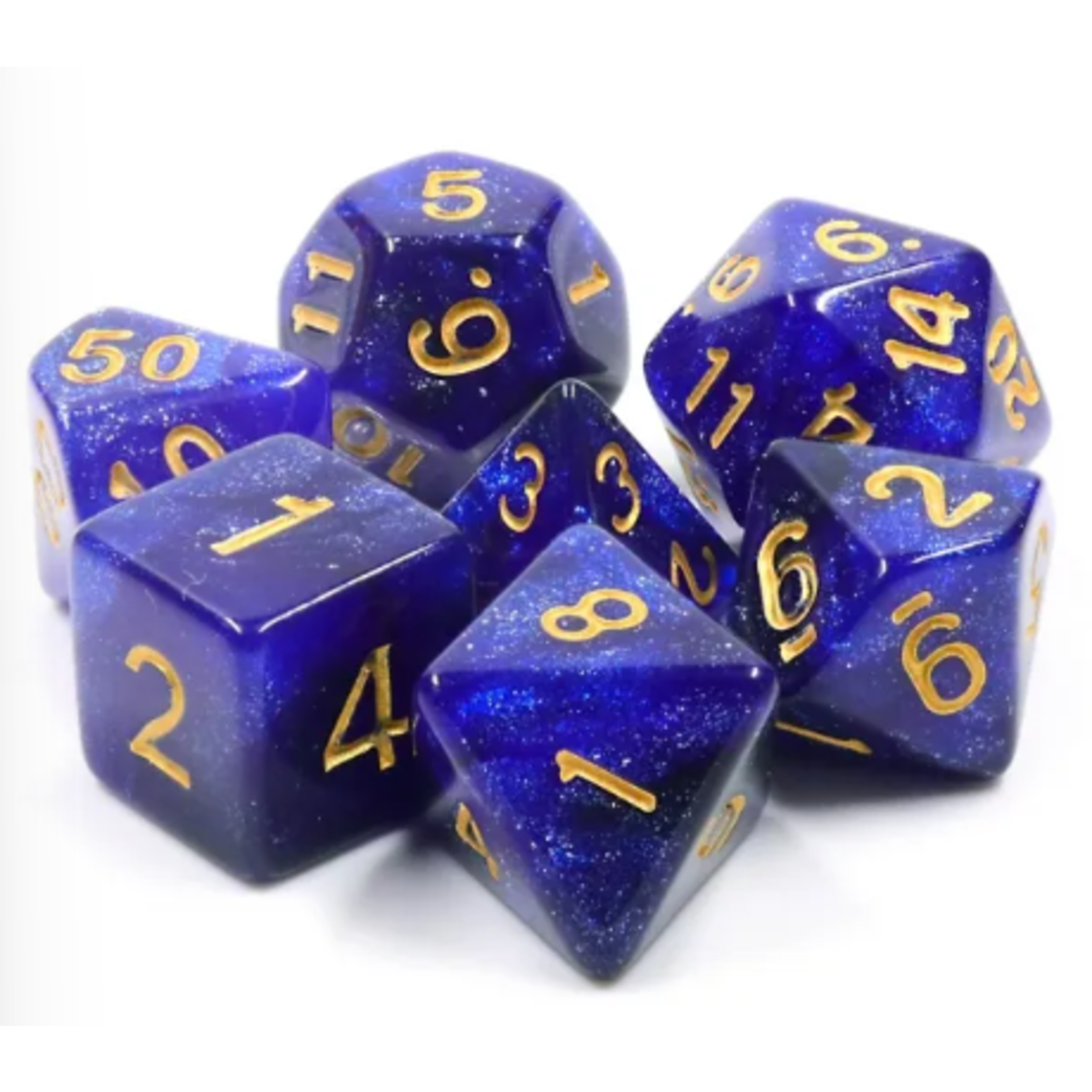 Goblin Dice Blue Galaxy Dice Set