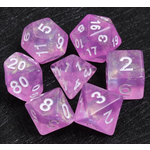Goblin Dice Amethyst Glow Dice Set
