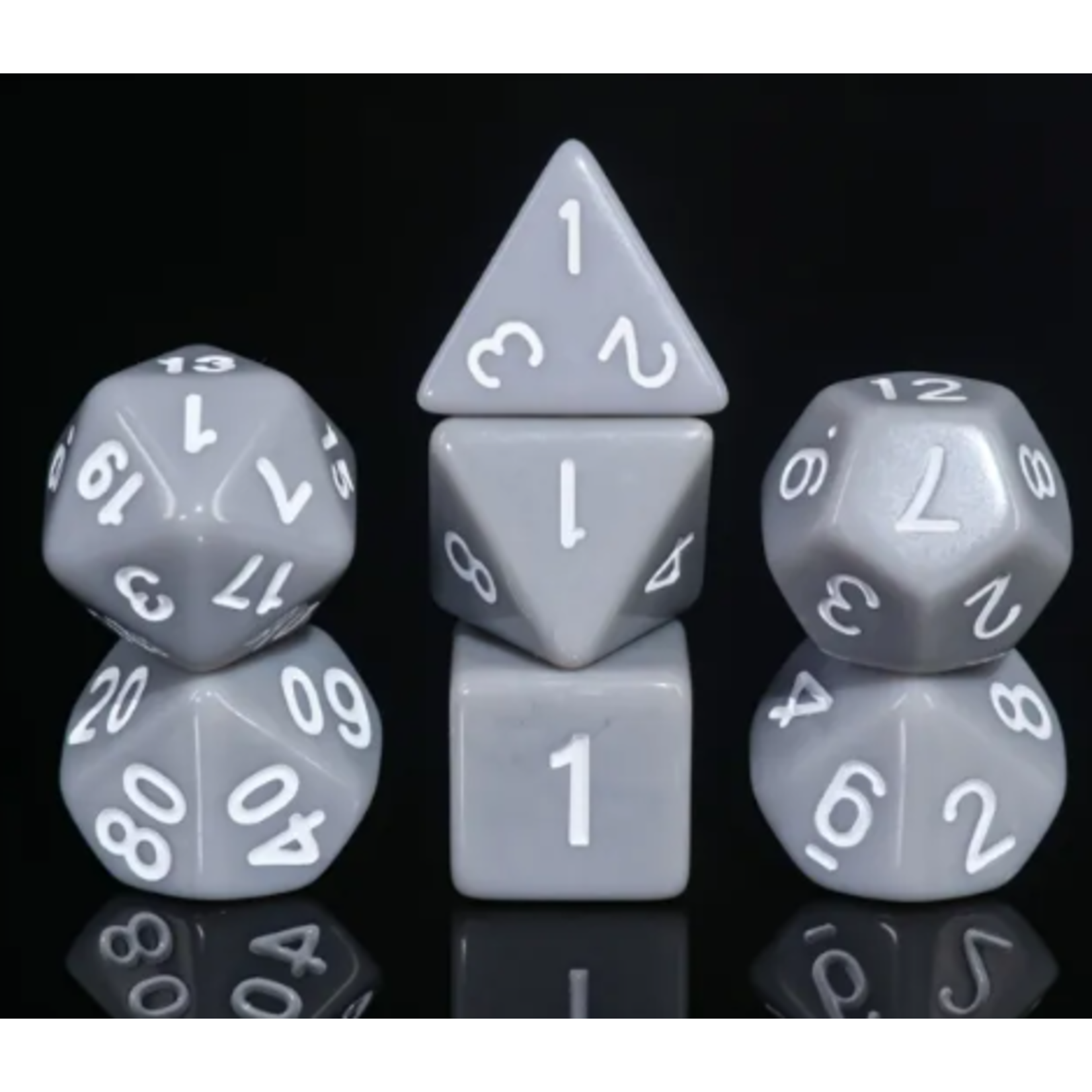 Goblin Dice Grey Opaque Dice Set