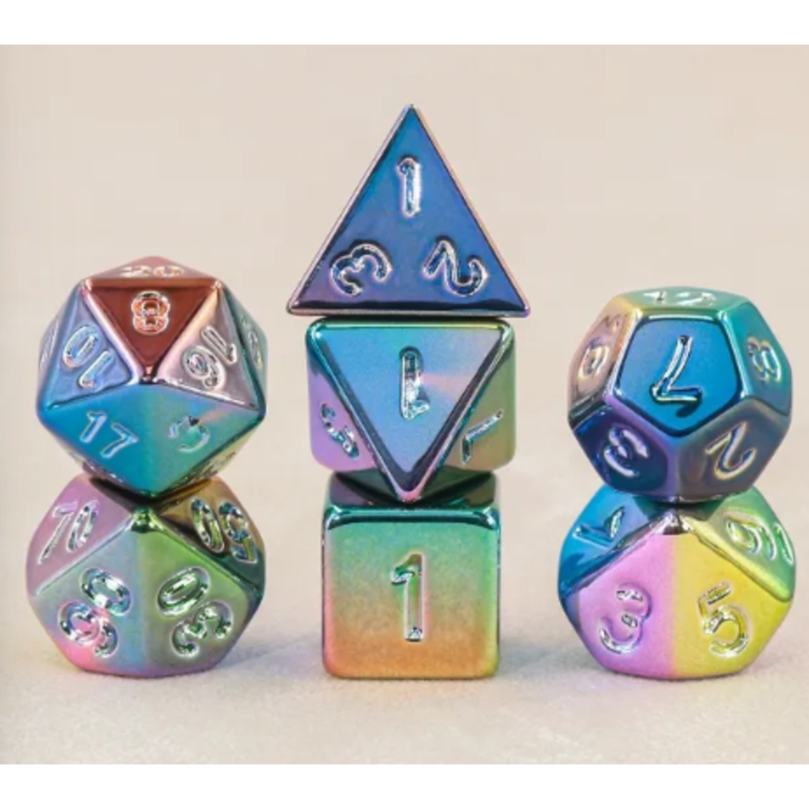 Goblin Dice Rainbow Electroplated Dice Set