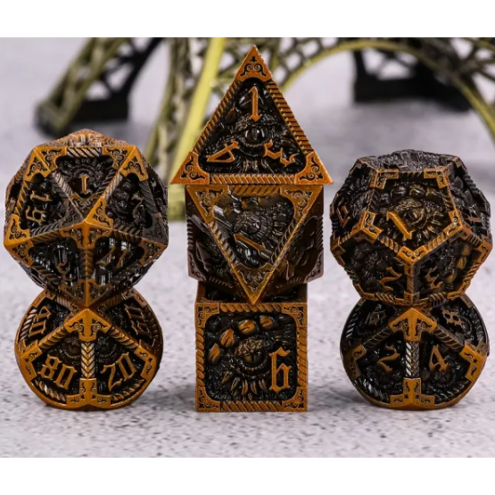 Goblin Dice Dragon Slumber Metal Dice Set
