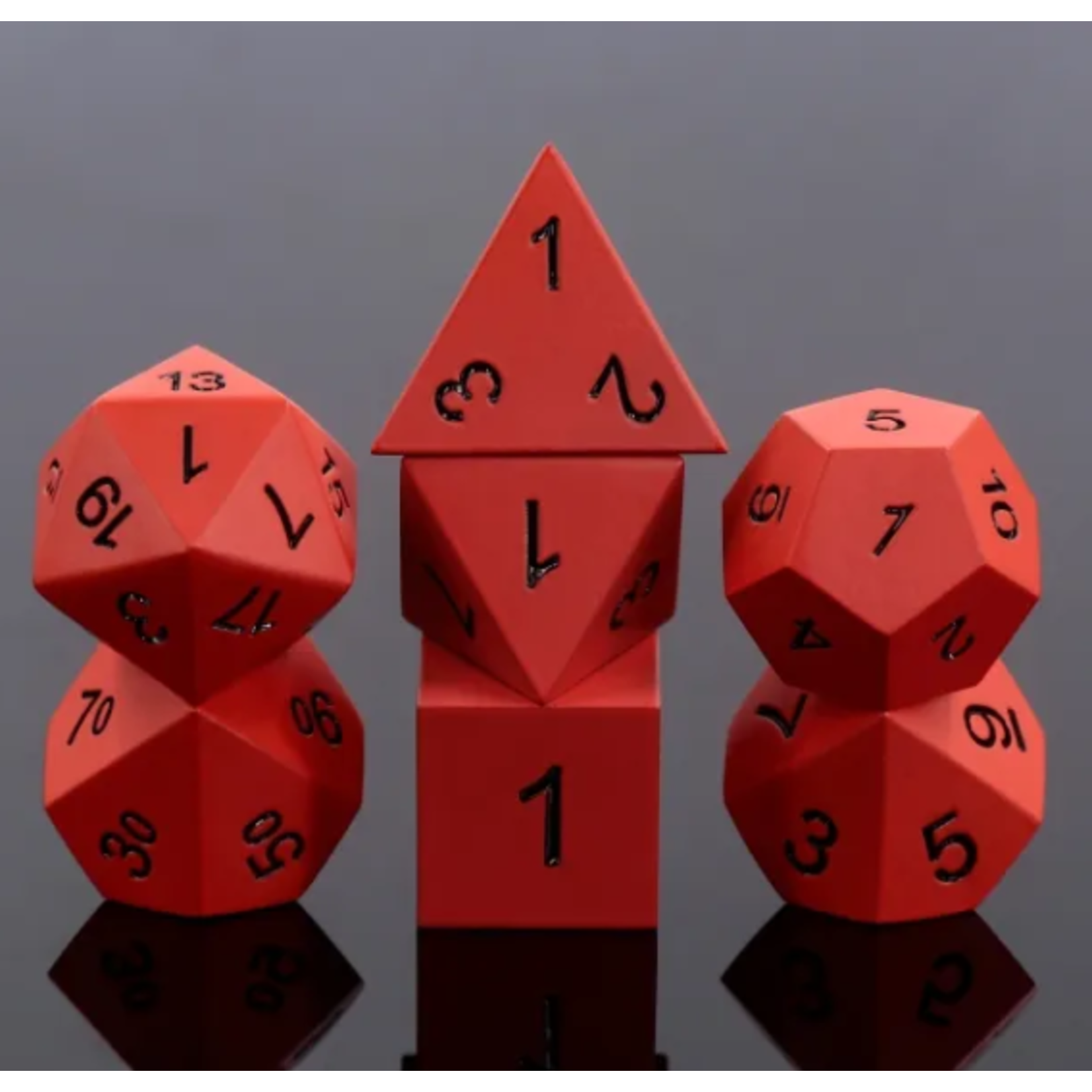Goblin Dice Red Metal Dice Set