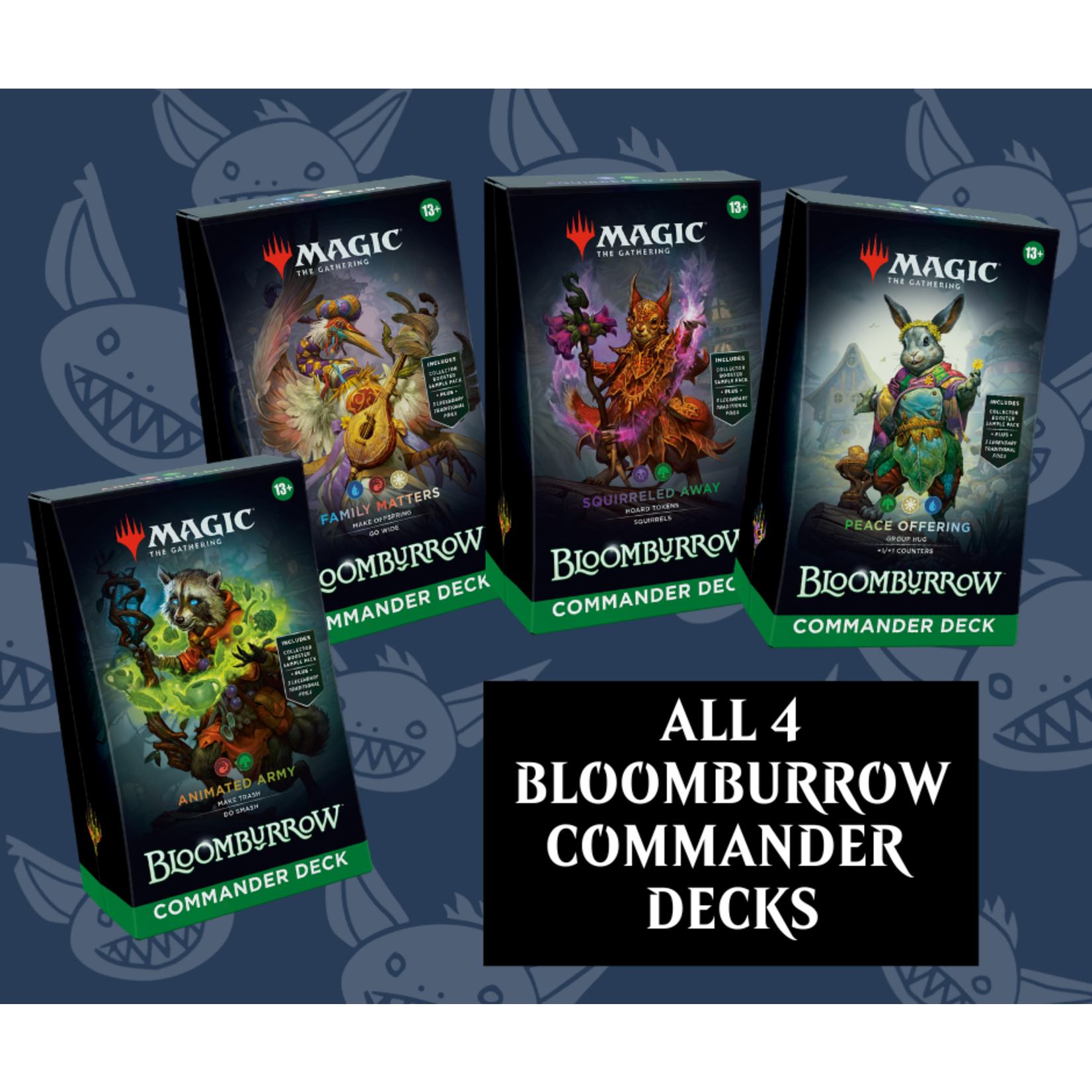 Bloomburrow Commander Deck Bundle (4 Decks)