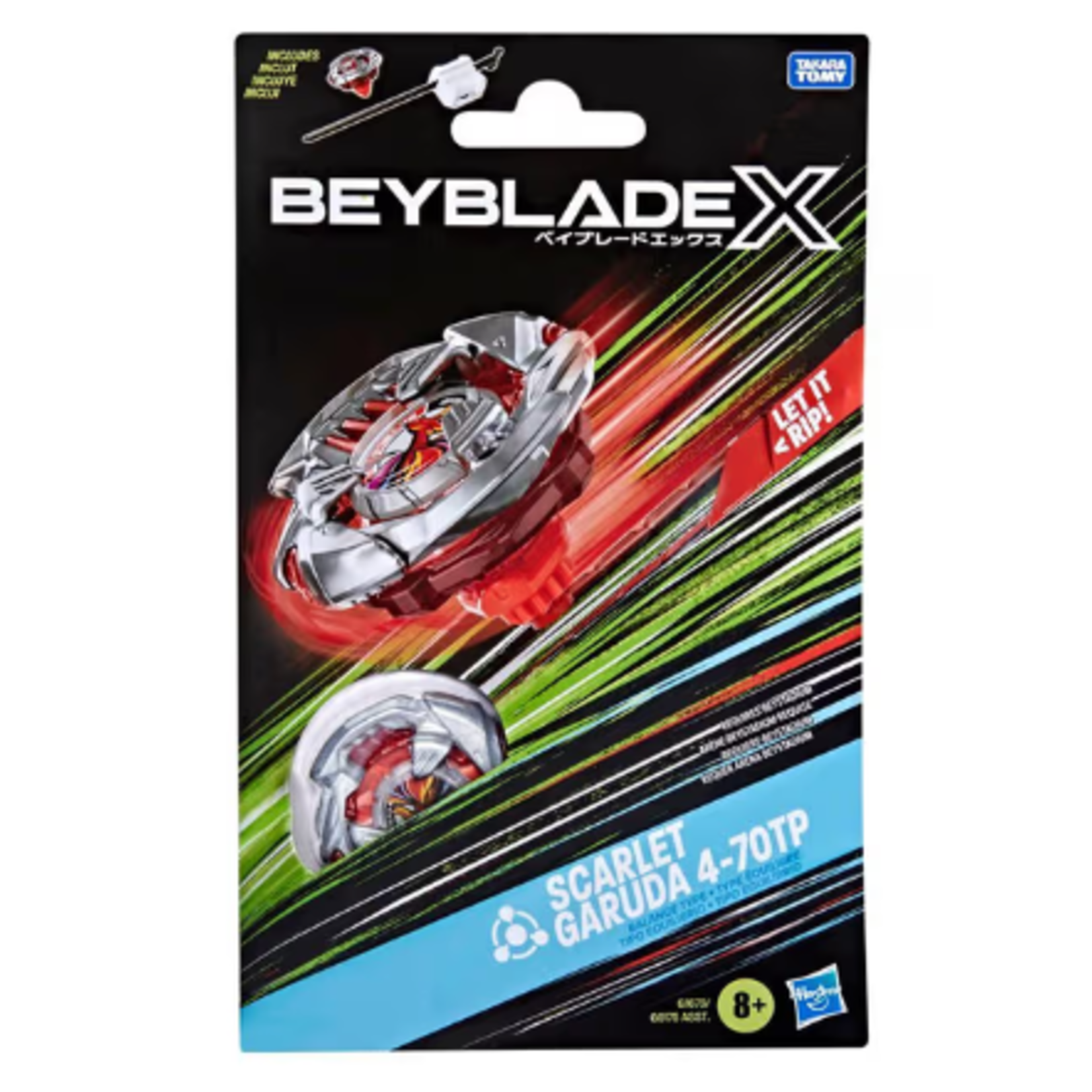 Hasbro Beyblade X Scarlet Garuda 4-70TP BX Starter Pack with Top & Launcher