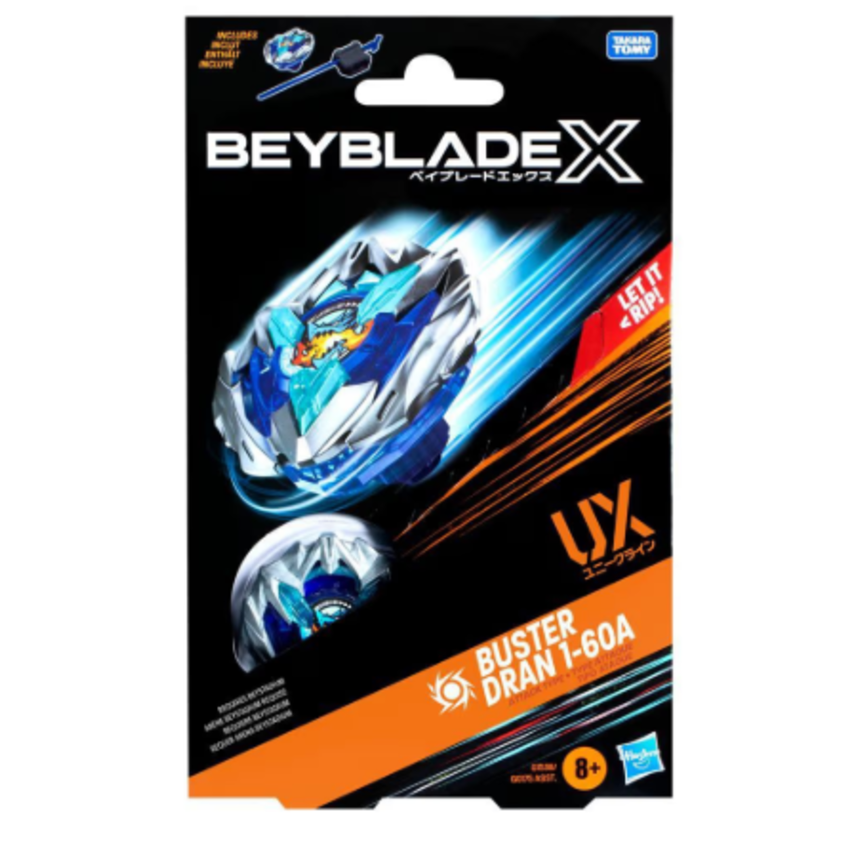 Hasbro Beyblade X Buster Dran 1-60A UX Starter Pack Top and Launcher