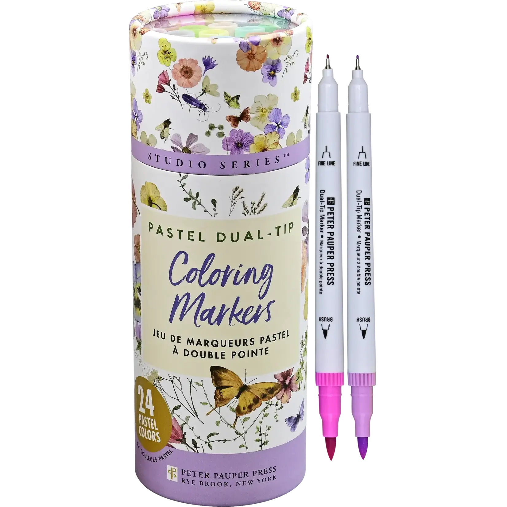 Peter Pauper Press Studio Series Dual-Tip Pastel Markers