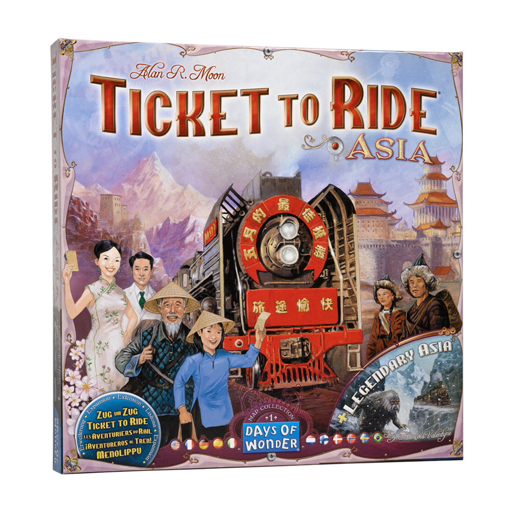 Days of Wonder Ticket to Ride Asia Map Collection 1