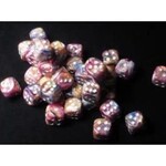 White Festive Carousel 12mm D6 Block (36)