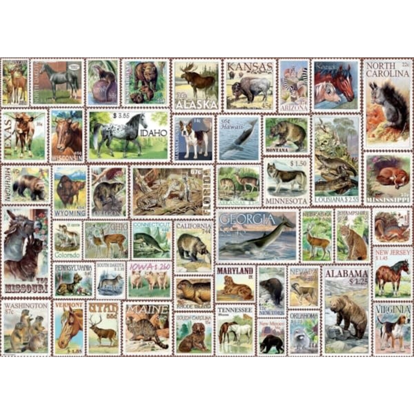 Eurographics Animals of North America - Vintage Stamps