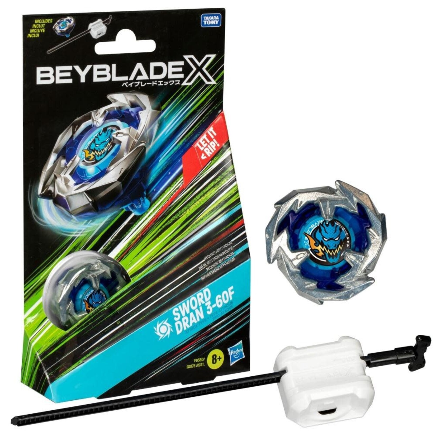 Hasbro Beyblade X Buster Dran 1-60A UX Starter Pack Top and Launcher