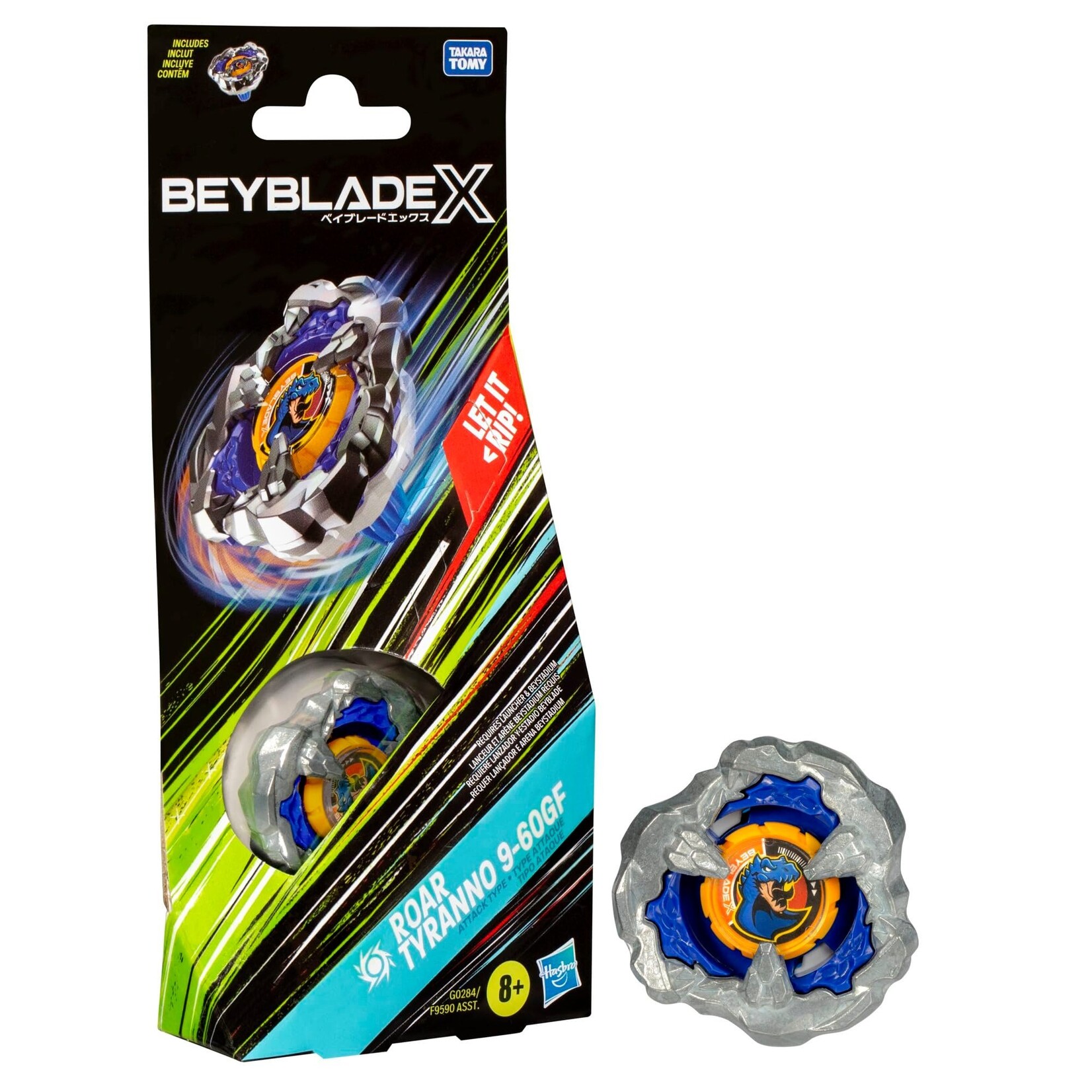 Hasbro Beyblade X Roar Tyranno 9-60GF Attack Type Top