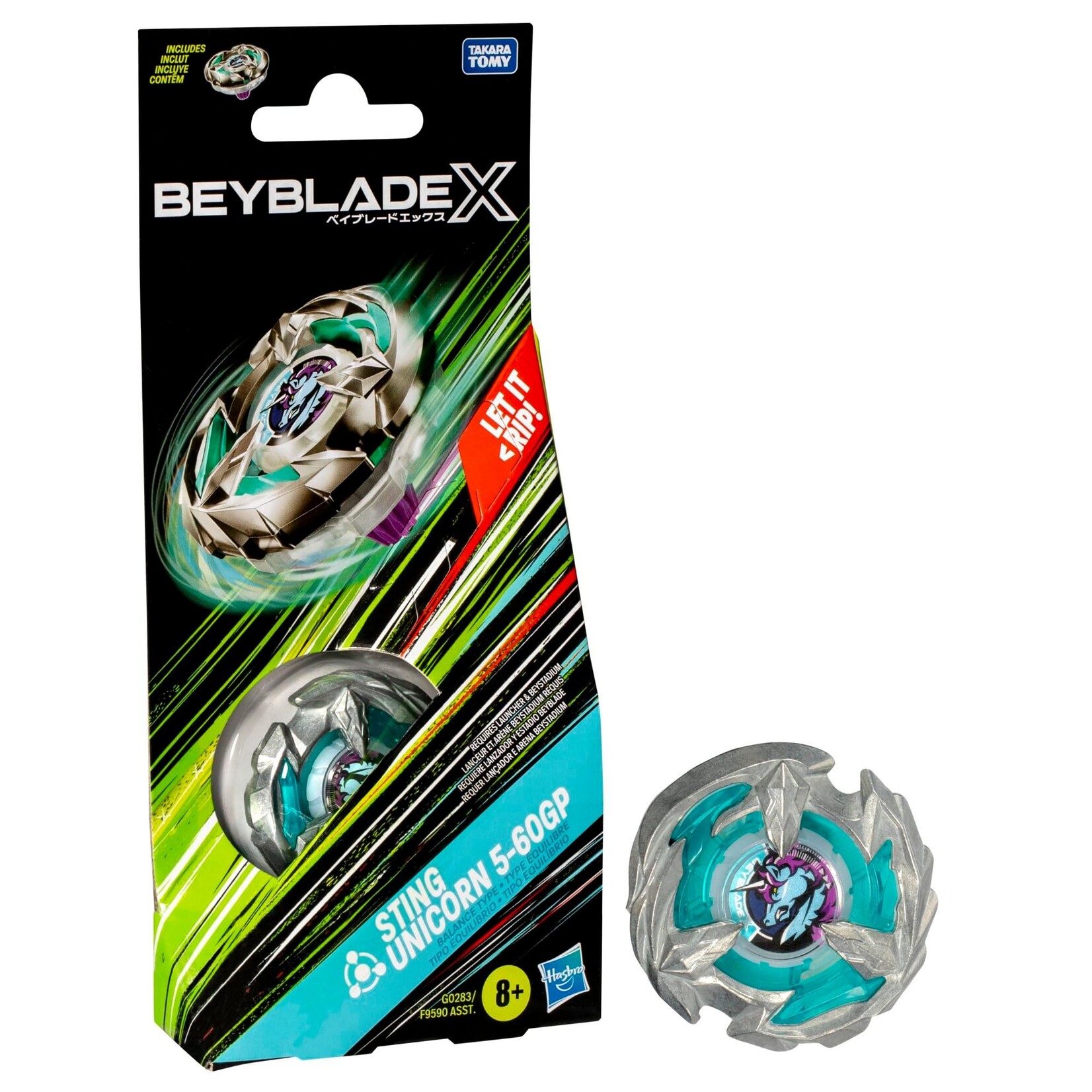 Hasbro Beyblade X Sting Unicorn 5-60GP Balance Type Top