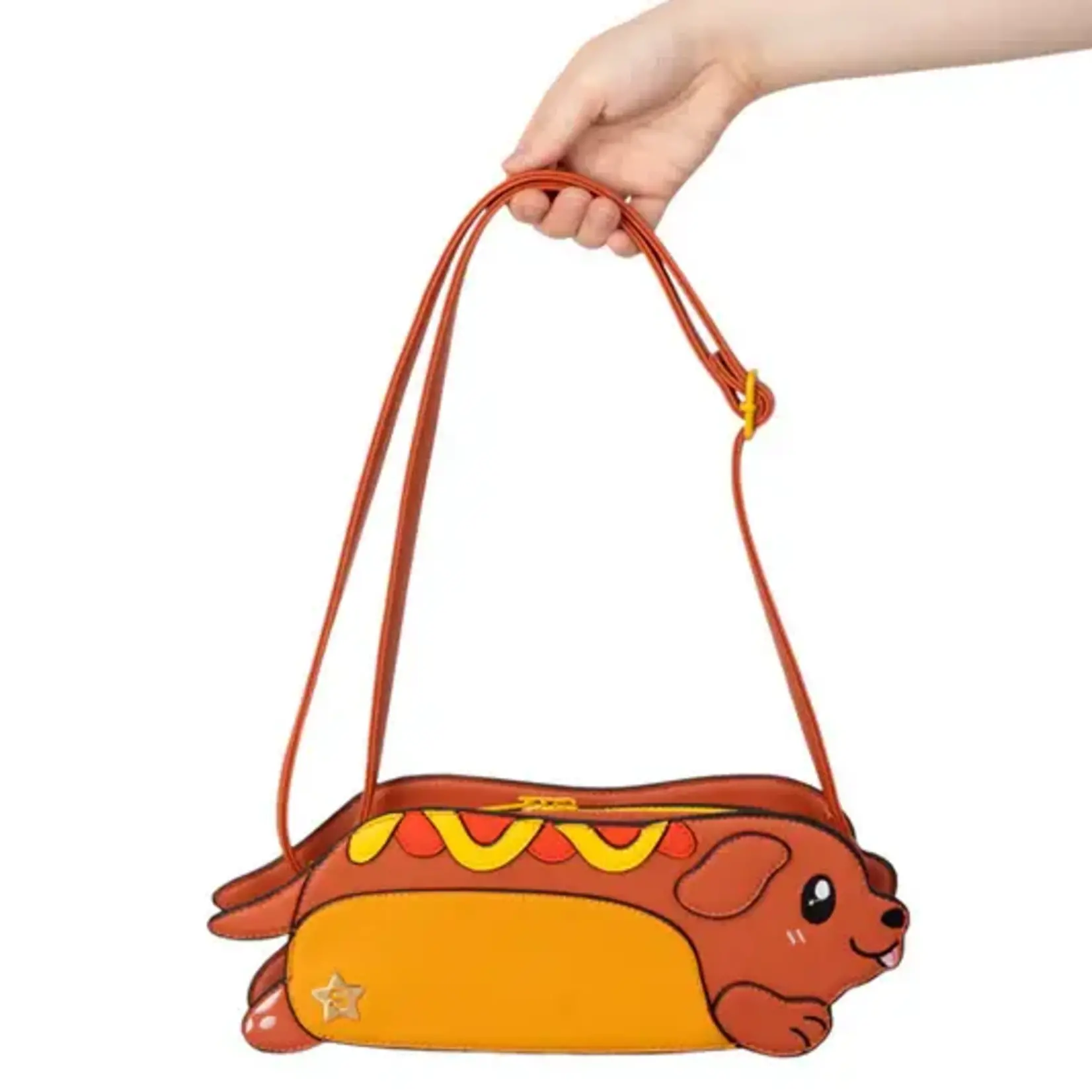 Squishable Dachshund Hot Dog Crossbody Purse