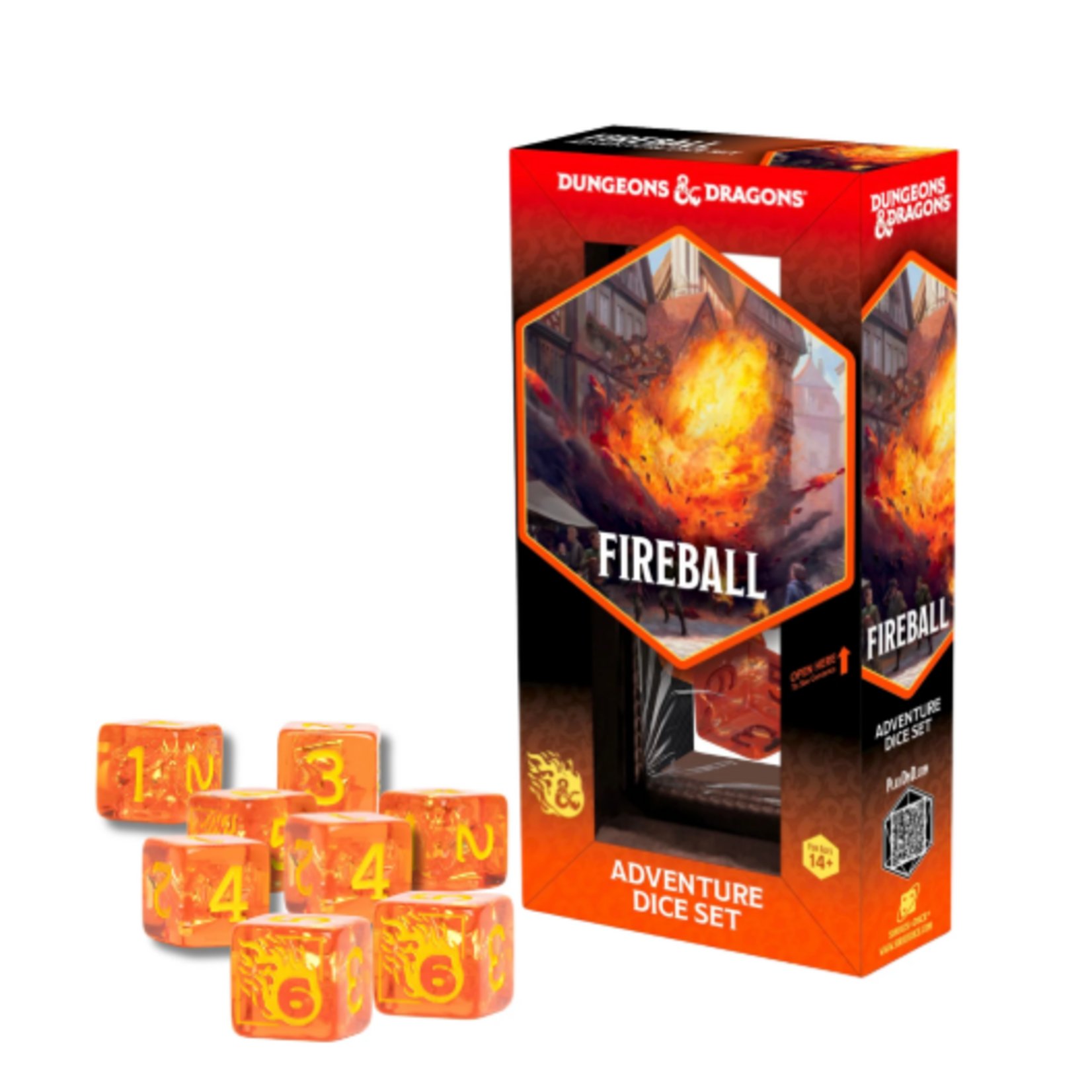 Sirius D&D Dice Set Fireball