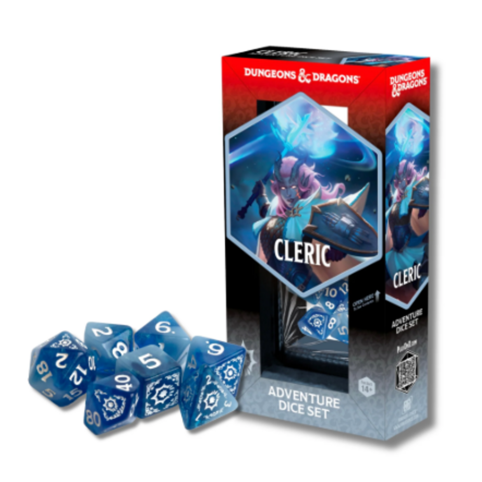 Sirius D&D Dice Set Blue White Cleric