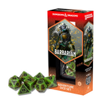 Sirius D&D Dice Set Green Brown Barbarian