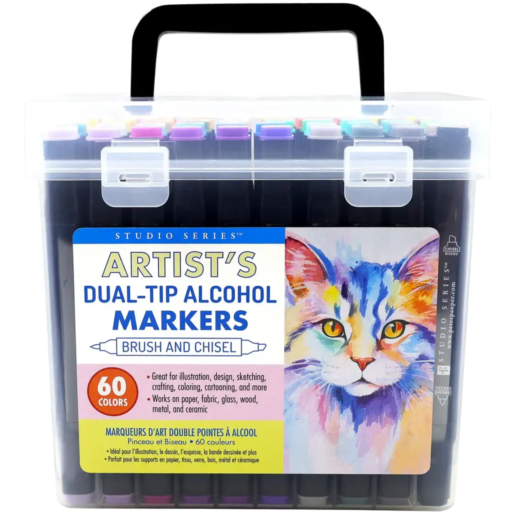 Studio Series Artist's Dual-Tip Alcohol Markers (Set of 60 colors)