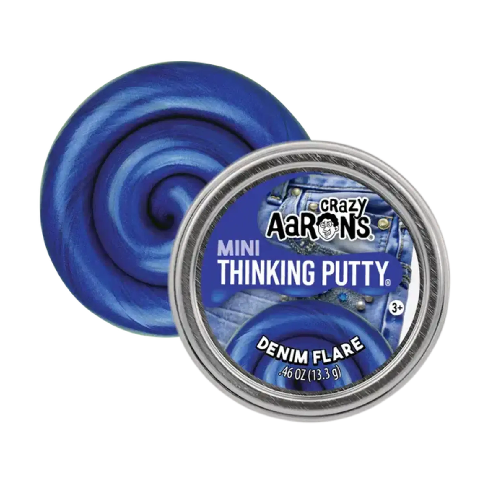 Crazy Aaron's Thinking Putty Mini Denim Flare Thinking Putty