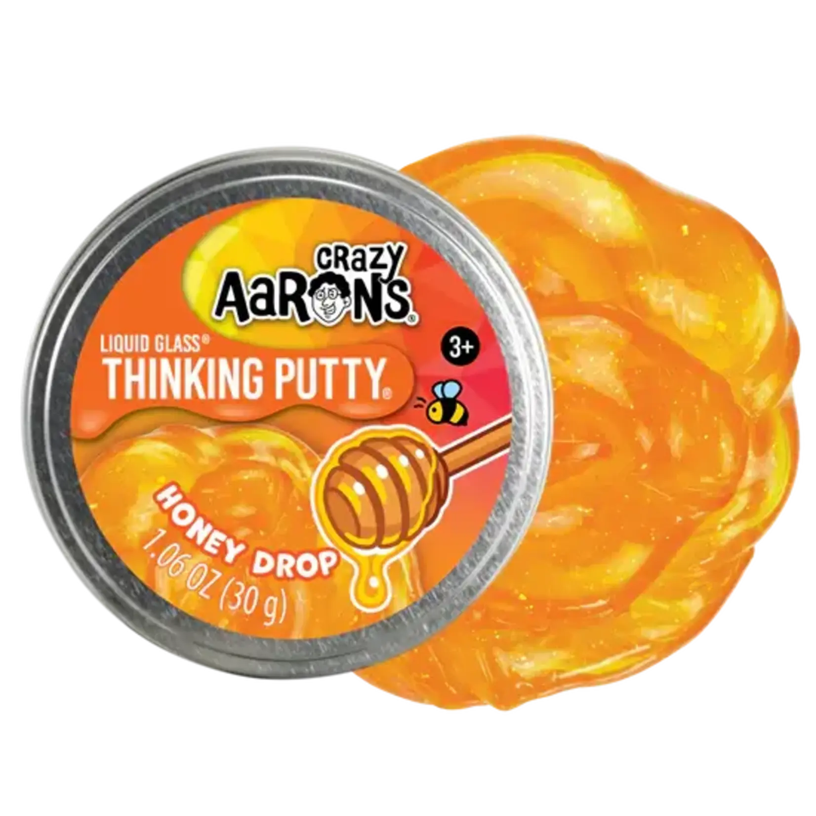 Crazy Aaron's Thinking Putty Honey Drop Liquid Glass Thinking Putty
