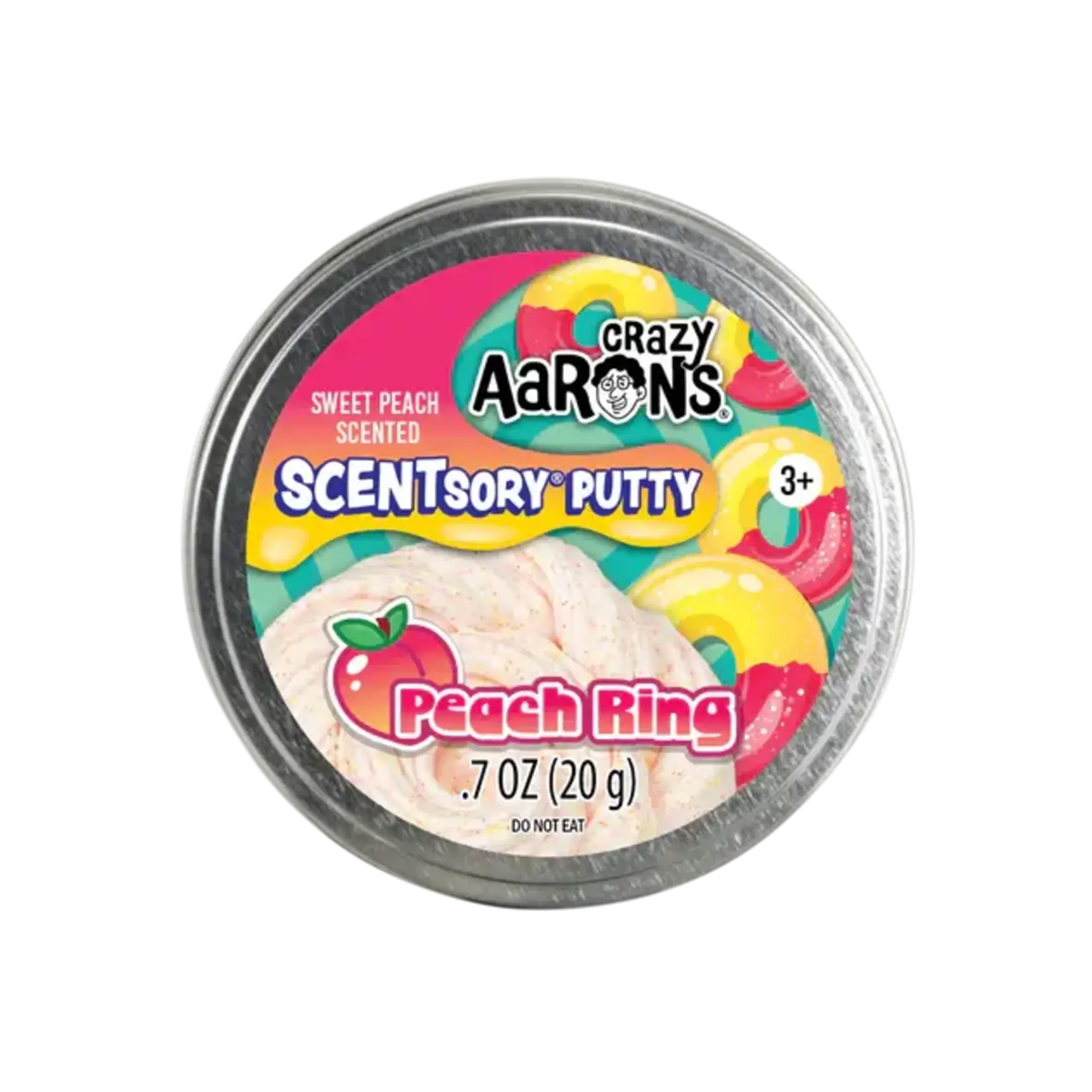 Crazy Aaron's Thinking Putty Peach Ring SCENTsory Thinking Putty