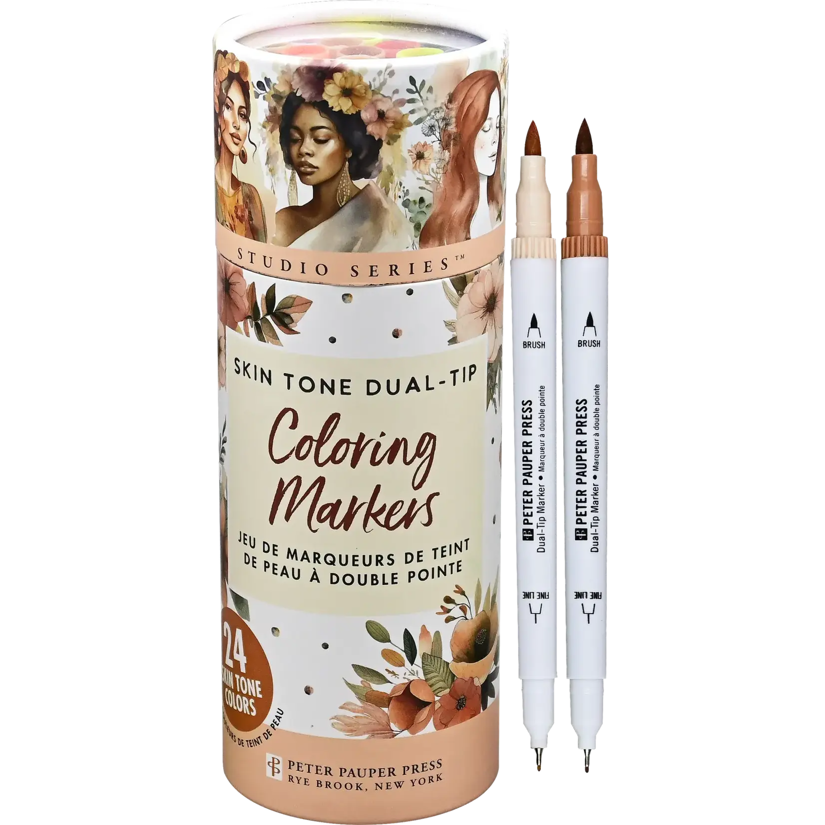 Studio Series Dual-Tip Skin Tone Markers (Set of 24)