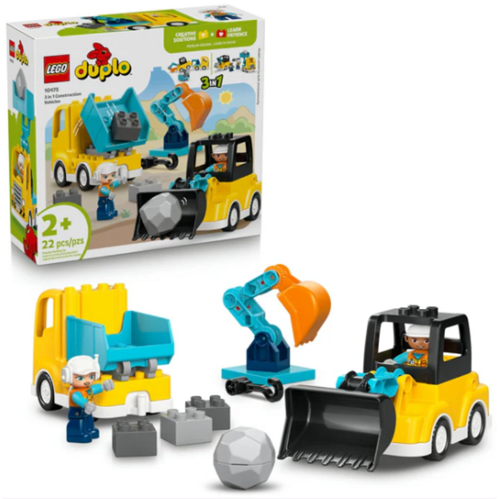LEGO LEGO® DUPLO® Town 3 in 1 Construction Vehicles