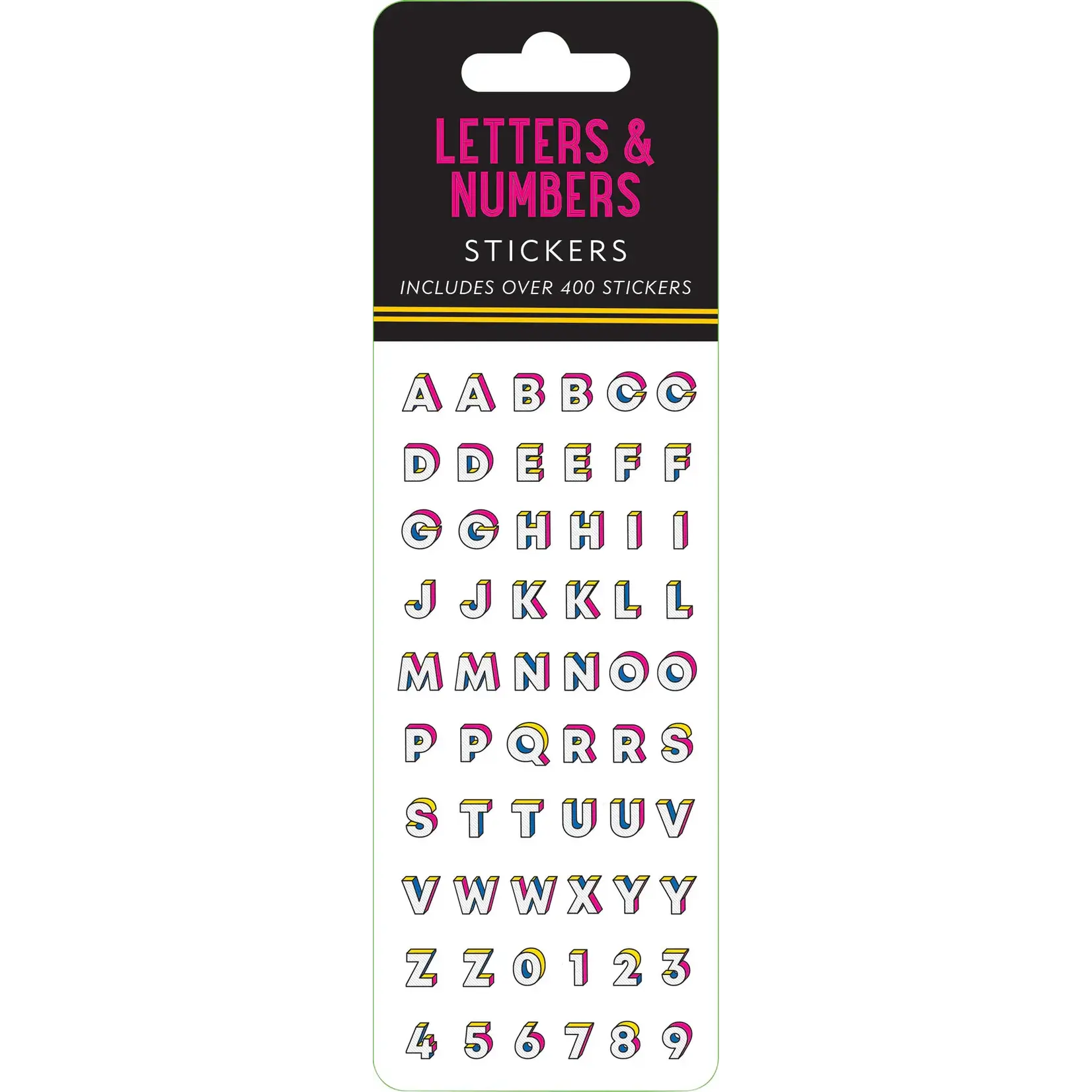 Peter Pauper Press Letters & Numbers Sticker Set