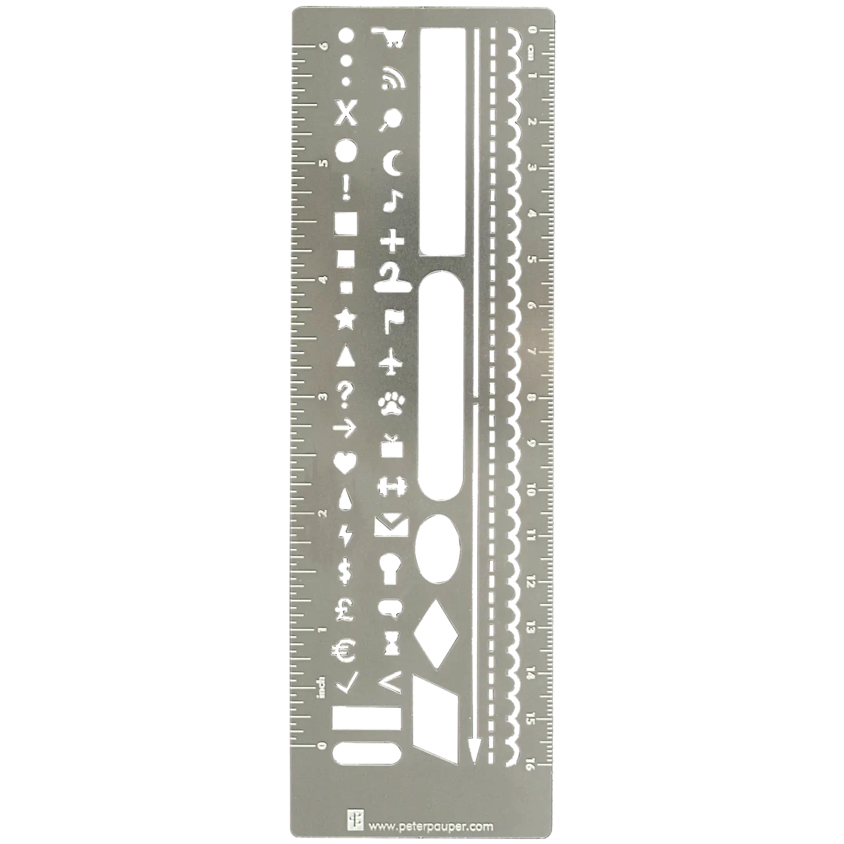 Peter Pauper Press Metal Stencil Bookmark