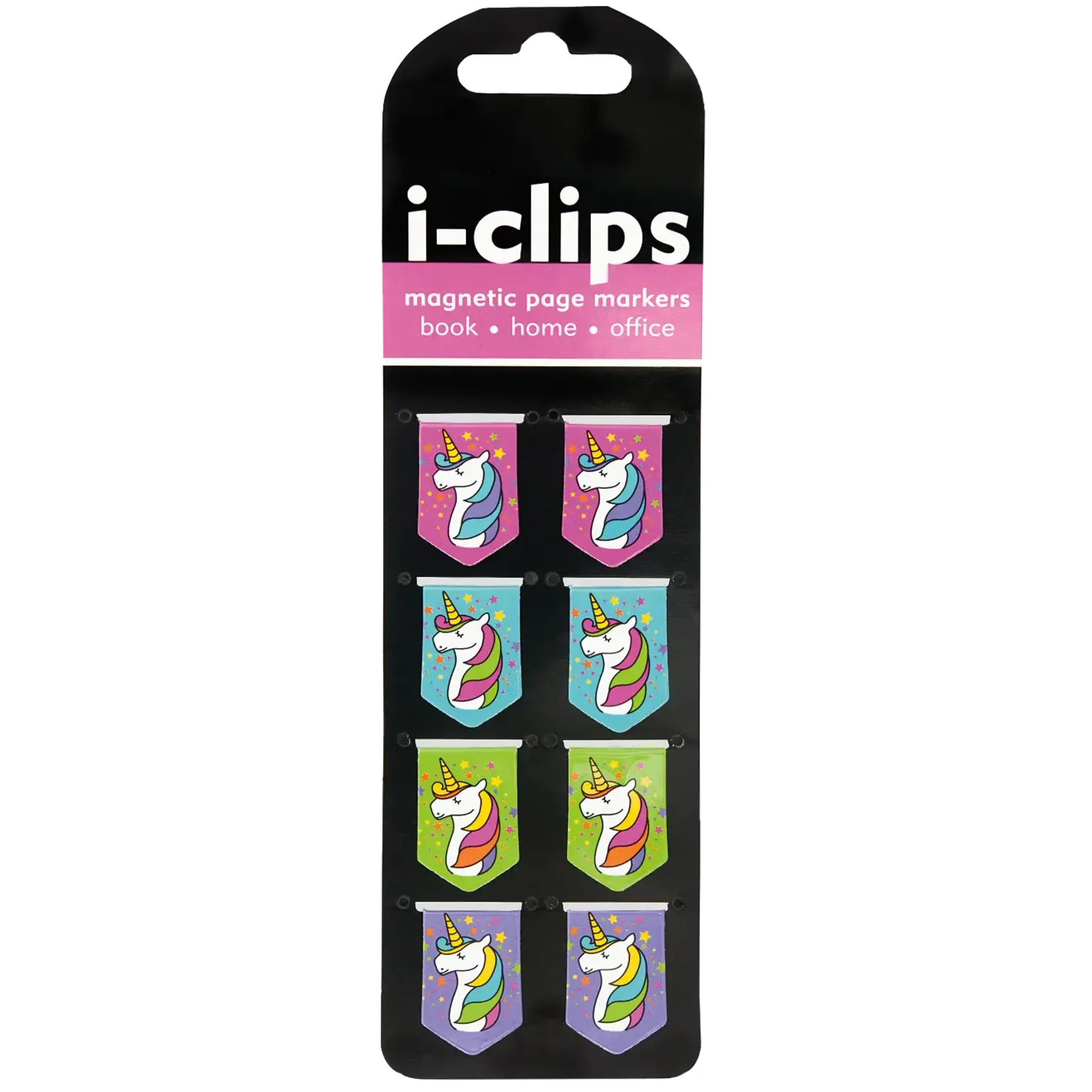 Peter Pauper Press Unicorns i-clips Magnetic Page Markers
