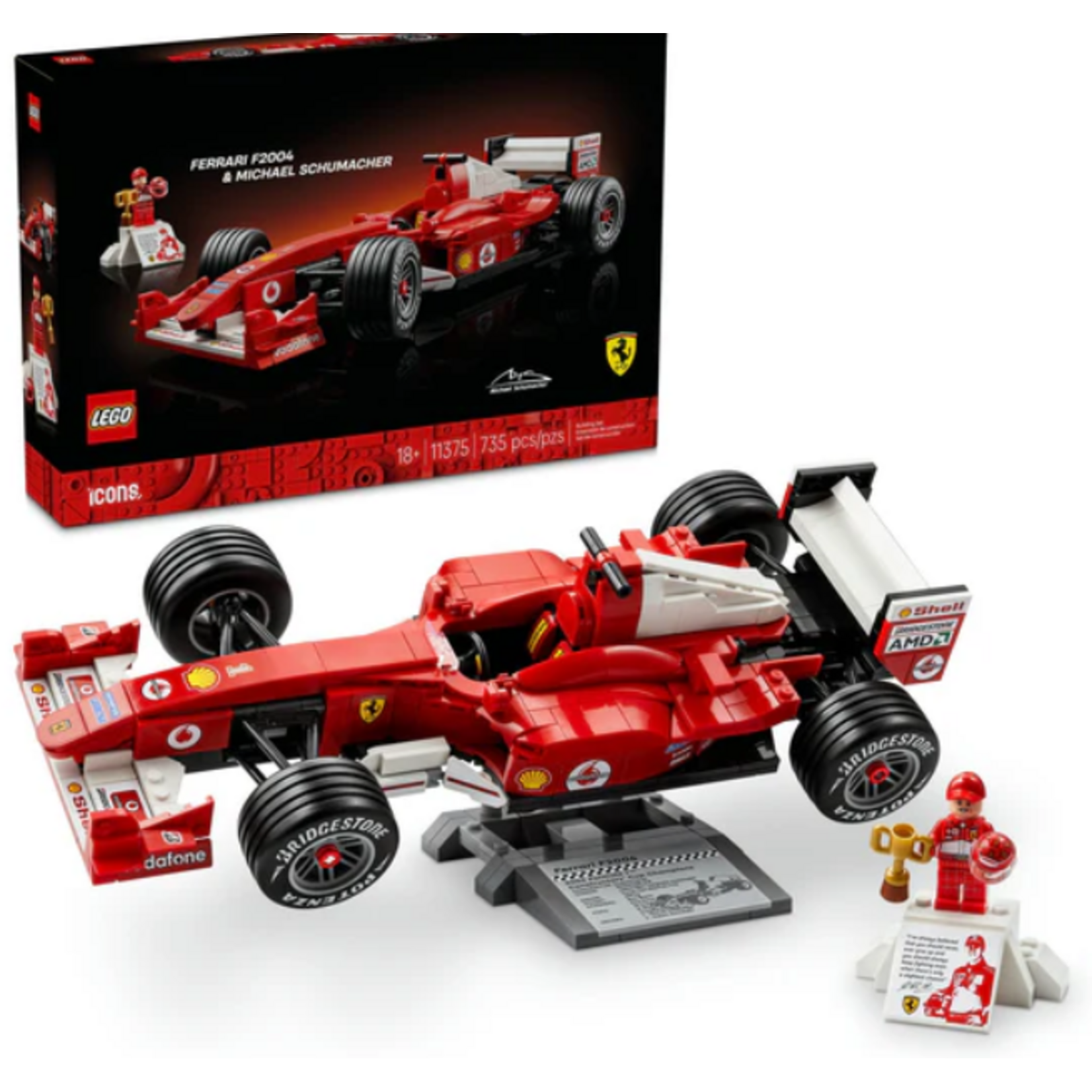 LEGO 11375 LEGO® Icons Ferrari F2004 & Michael Schumacher