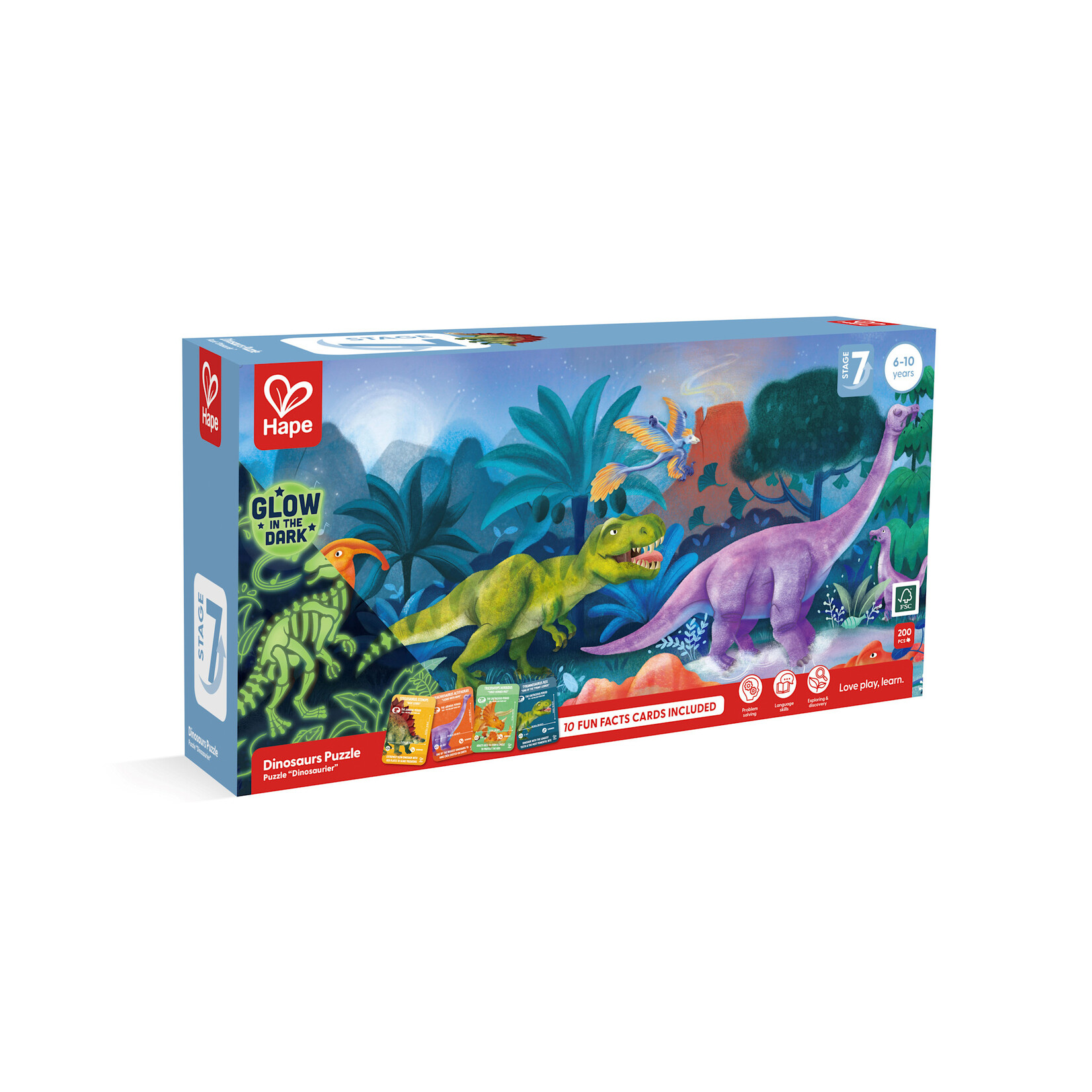 Hape Dinosaurs Puzzle Glow in the Dark