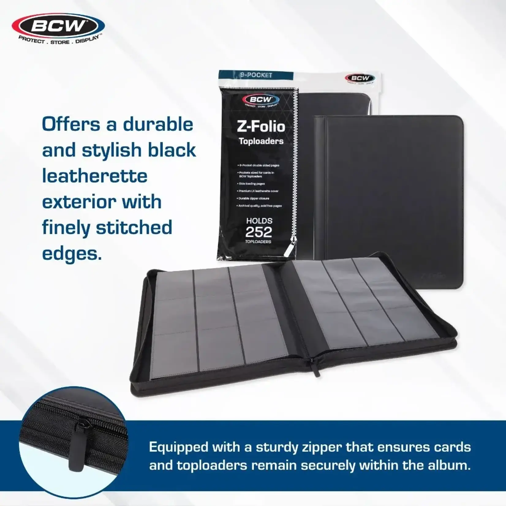 Z-Folio 9-Pocket LX Album Toploaders Black
