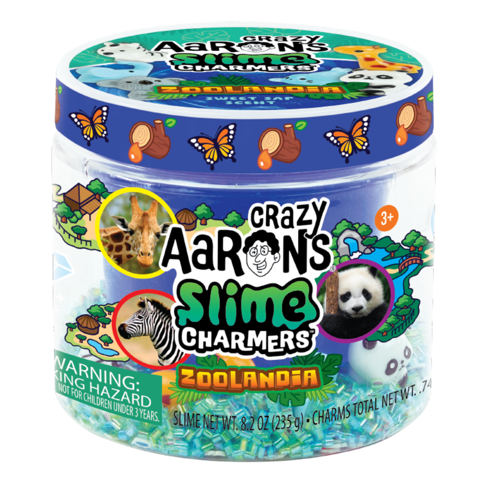 Crazy Aaron's Thinking Putty Zoolandia Slime Charmers