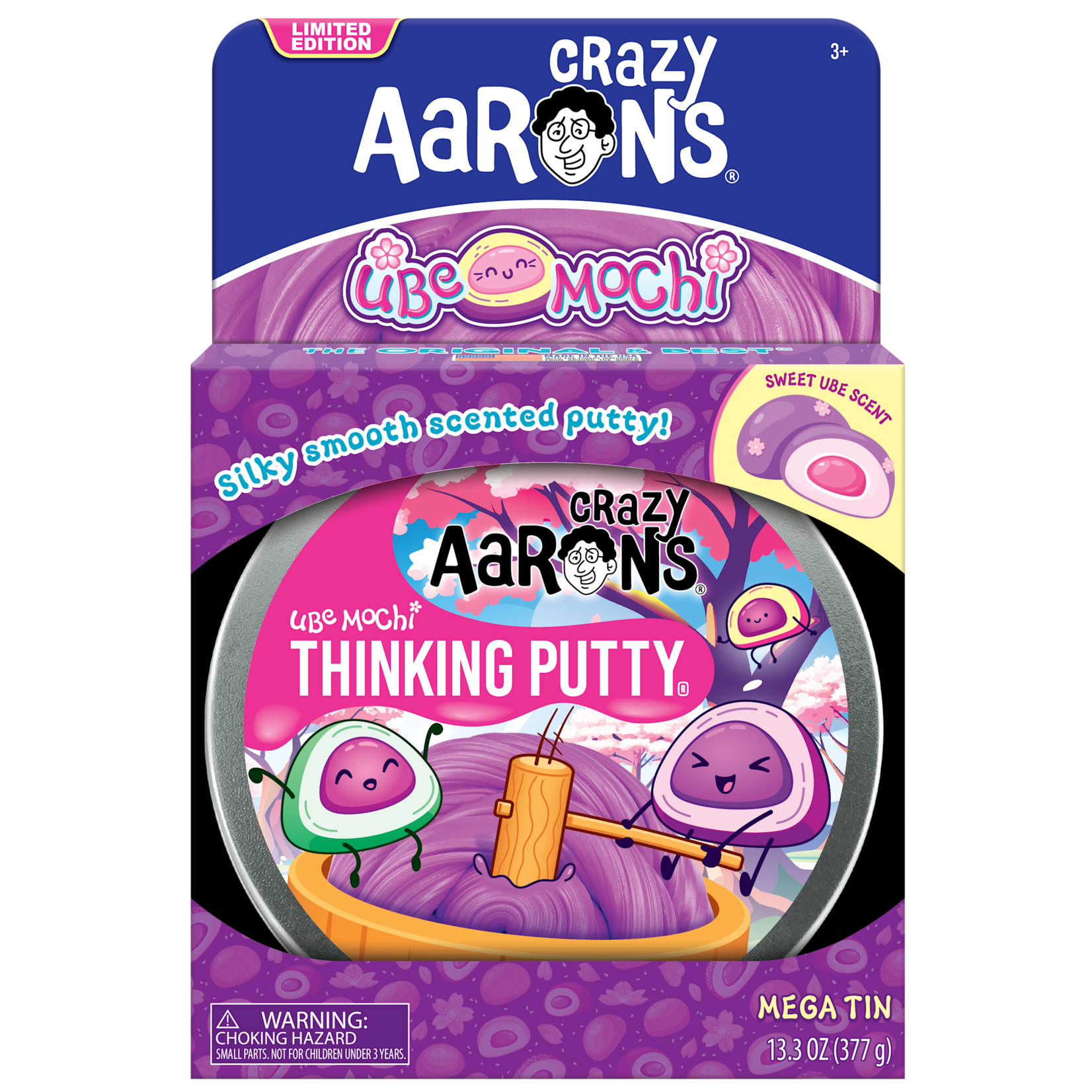 Crazy Aaron's Thinking Putty Mega Ube Mochi One Pound Thinking Putty
