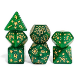 Goblin Dice Green Star Dice Set