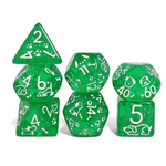 Goblin Dice Green Glitter Dog Dice Set