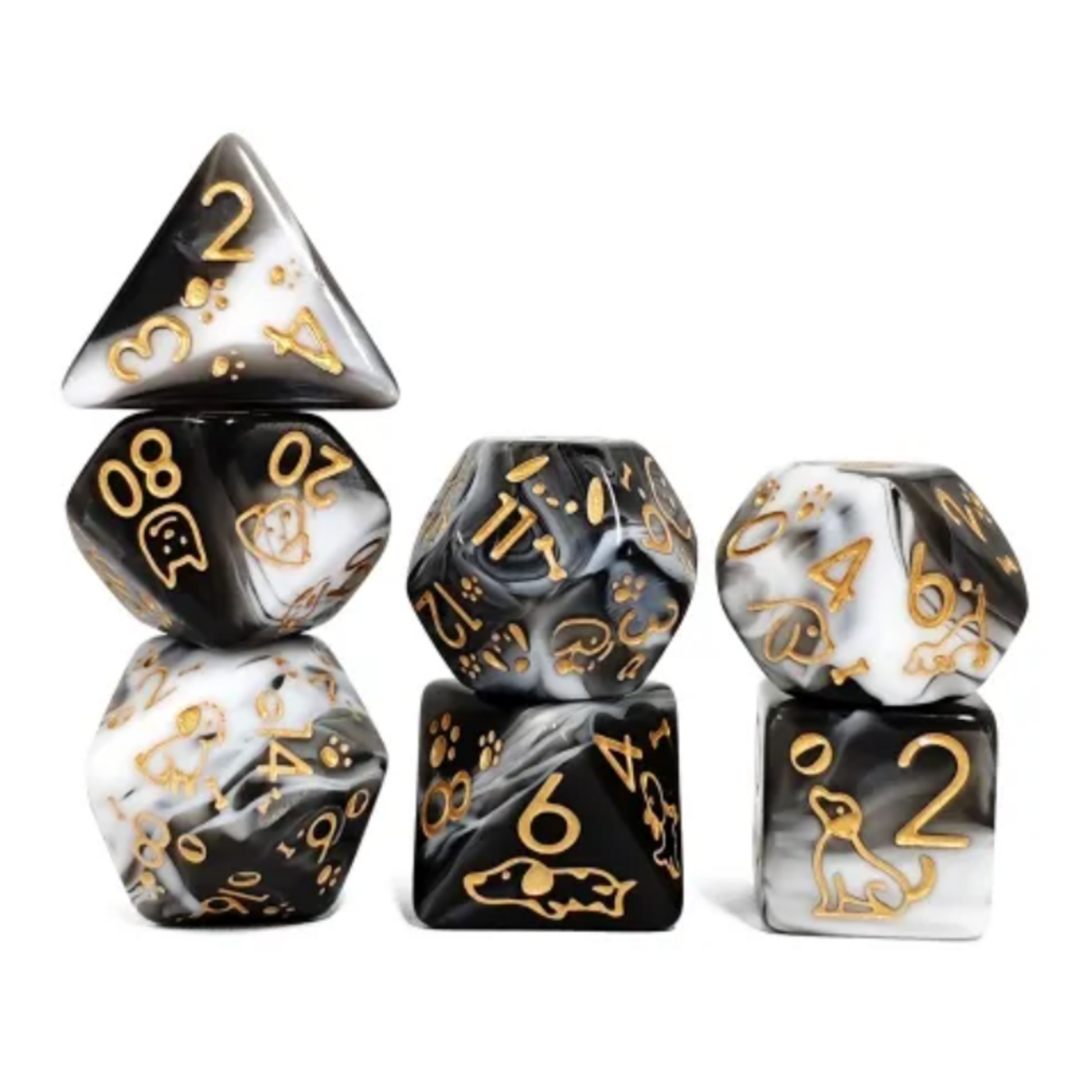 Goblin Dice Marble Dog Dice Set