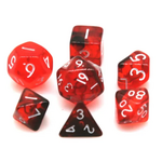 Goblin Dice Mini Red Swirl Dice Set