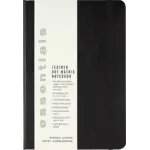 Peter Pauper Press Essentials Leather Dot Matrix Notebook Large A5 Size