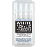 Peter Pauper Press Studio Series White Acrylic Markers