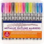 Peter Pauper Press Studio Series Metallic Outline Markers