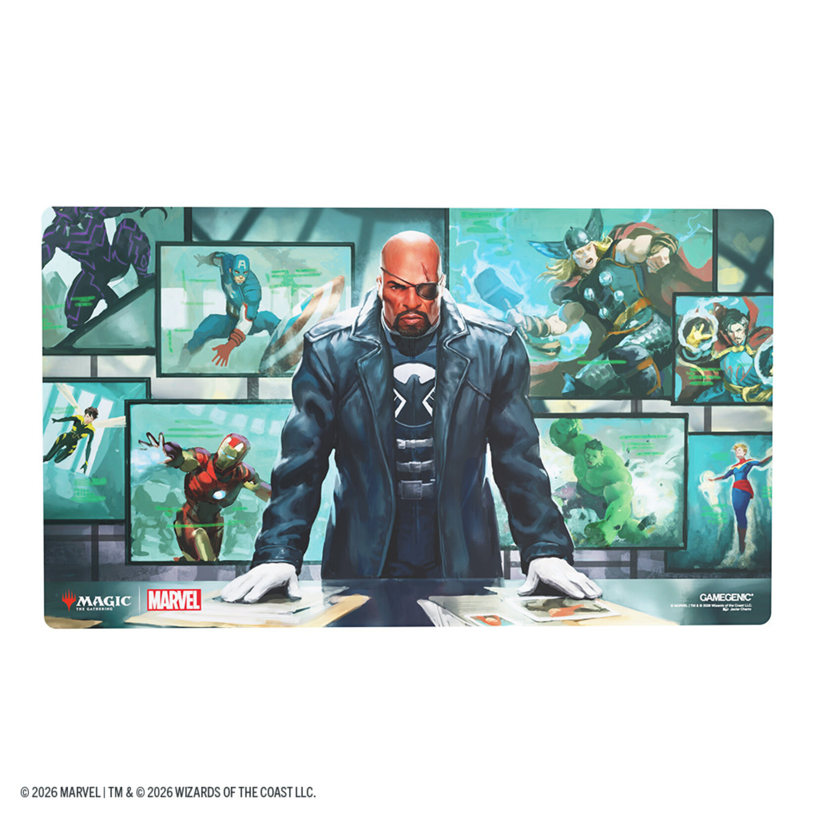 Gamegenic Marvel Super Heroes Prime Playmat Director Nick Fury