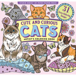 Cute and Curious Cats Artist's Coloring Book