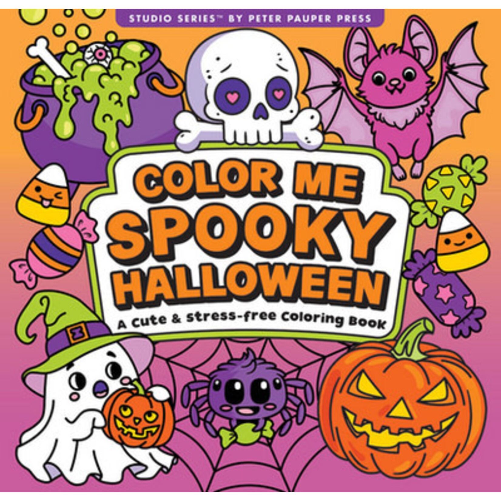 Peter Pauper Press Color Me Spooky Halloween Artist's Coloring Book