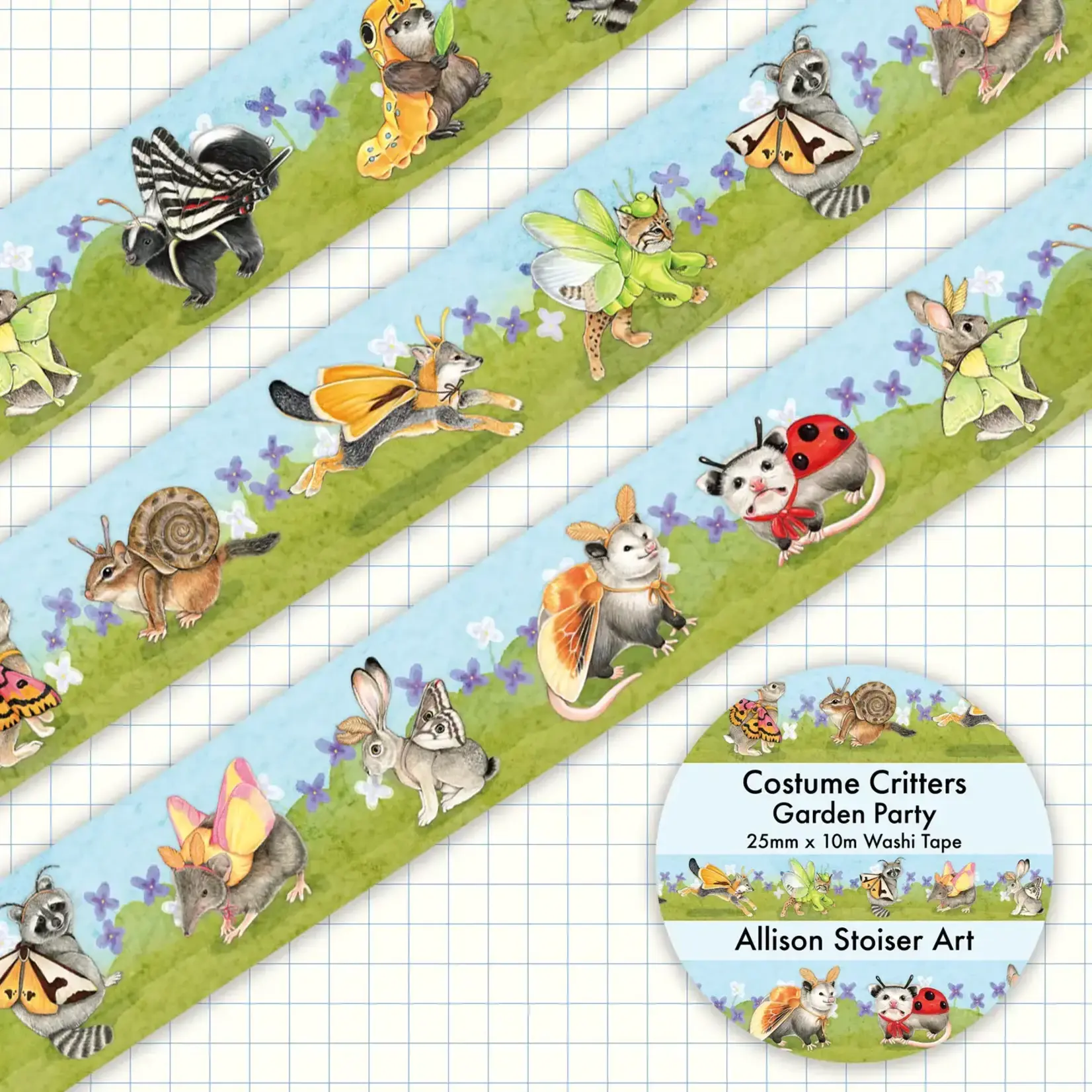 Allison Stoiser Art Costume Critters Garden Party Washi Tape