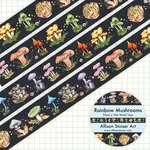 Allison Stoiser Art Rainbow Mushroom Washi Tape