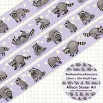 Allison Stoiser Art Rambunctious Raccoons Washi Tape